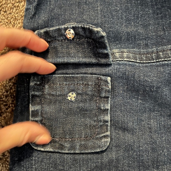 Dolce & Gabbana Girls Denim Jumper Dress - Picture 2 of 7